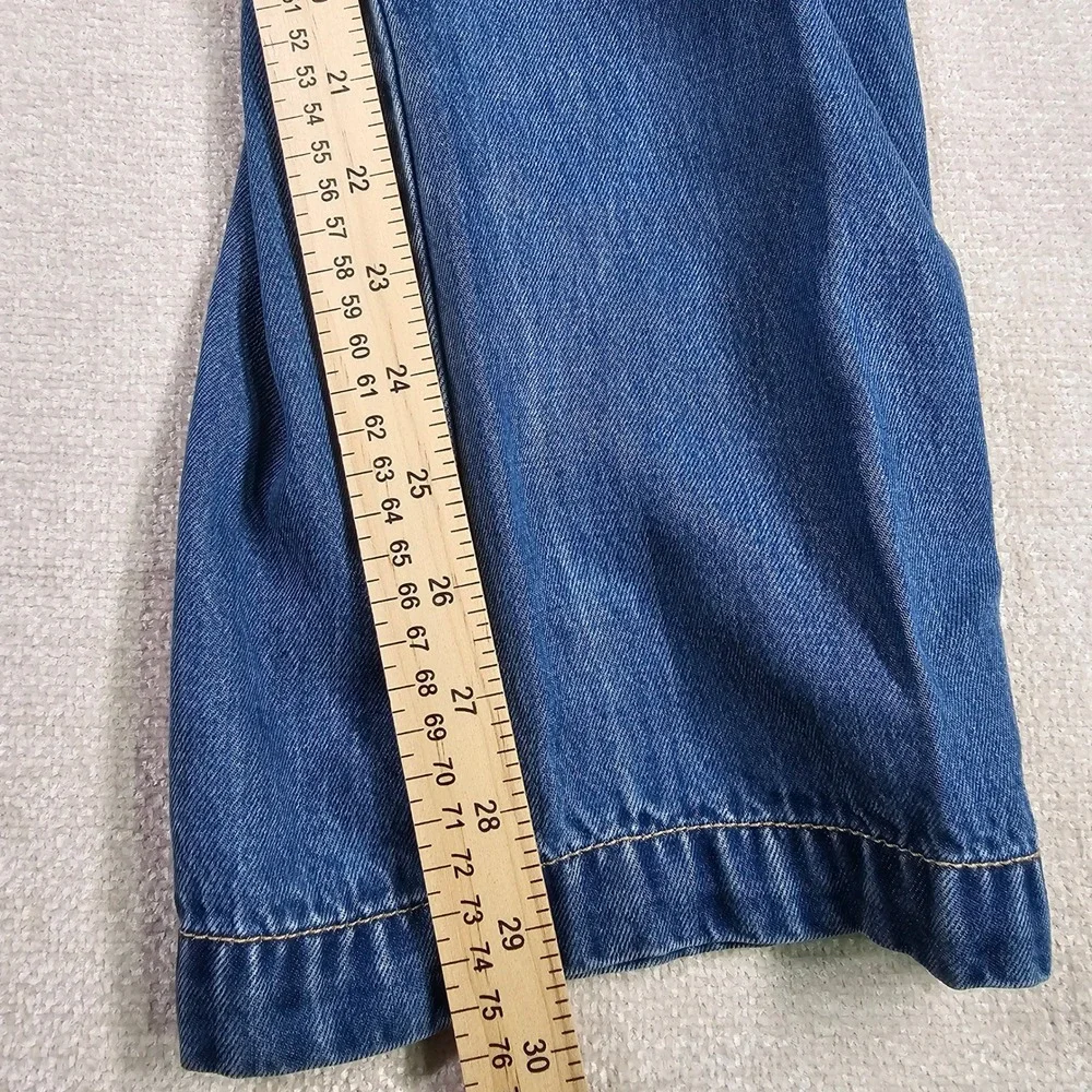 Vintage So Blue High‎ Waist Baggy Straight Leg Denim Jeans Medium Wash Size 8